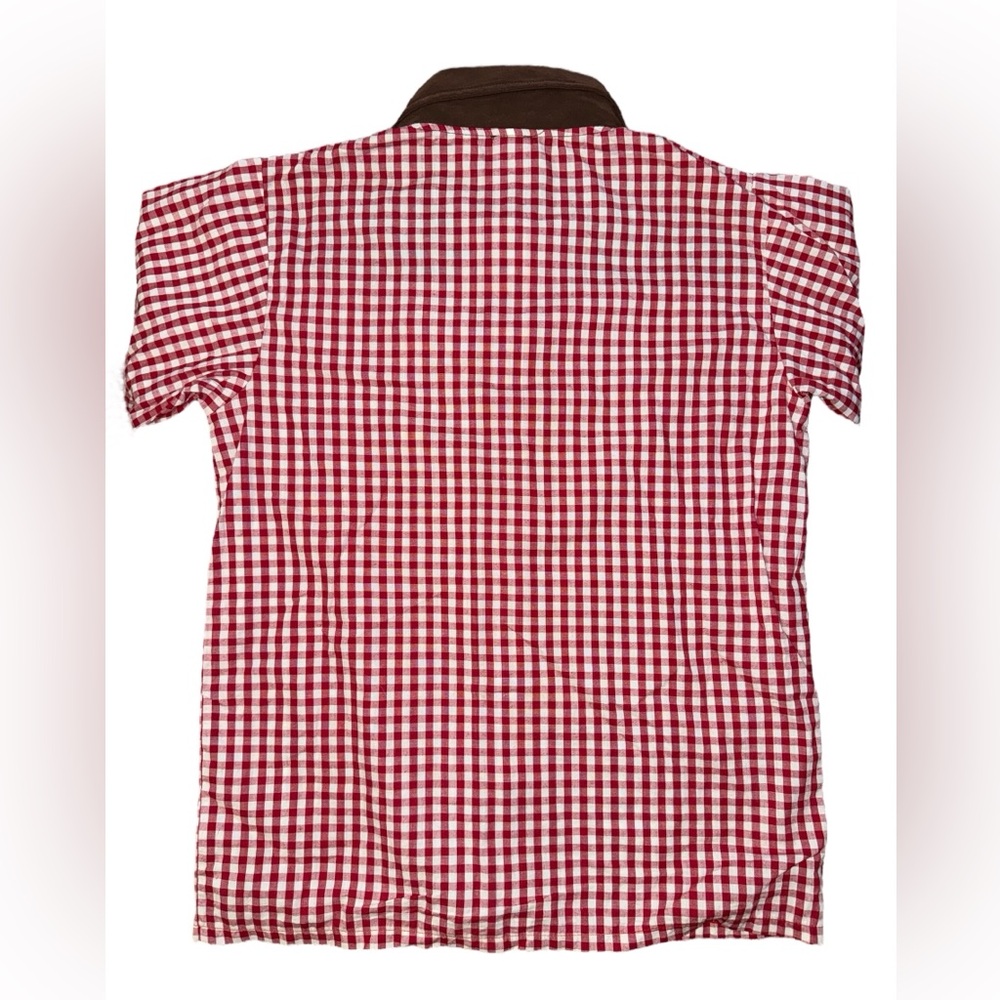 Gymboree L (10-12) JUNIOR BUCKAROO Cowboy Costume shirt hat chaps fringe gingham - Picture 5 of 13